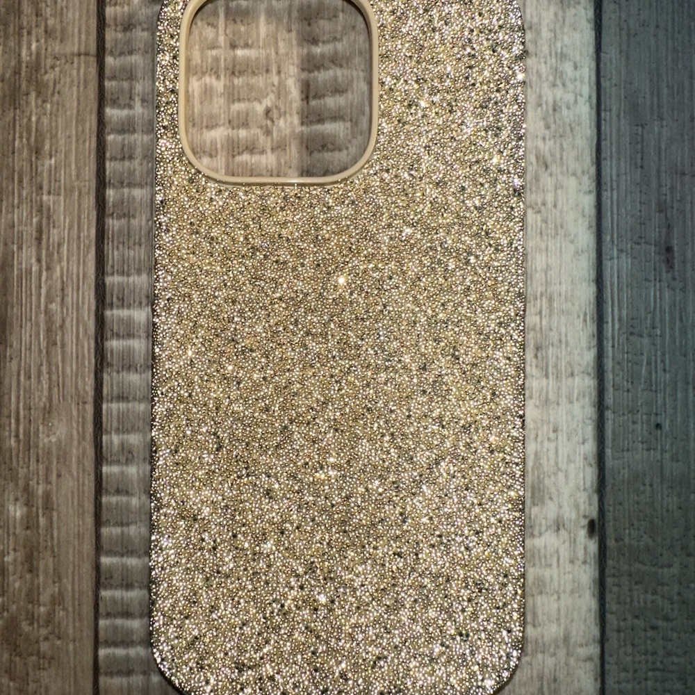 Swarovski 5644915 Smartphone Case iPhone 14 Pro, Gold Tone Crystal Open Box